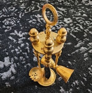 Brass Victorian-Style Cocktail Mixer Set